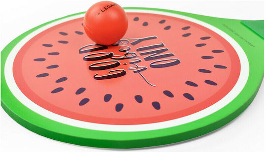 Legami Milano Wooden Children's Rackets Kids Beach Rackets Watermelon VBR0002