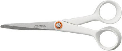 Fiskars Form Scissors 17cm with Metallic Blade White 1pcs
