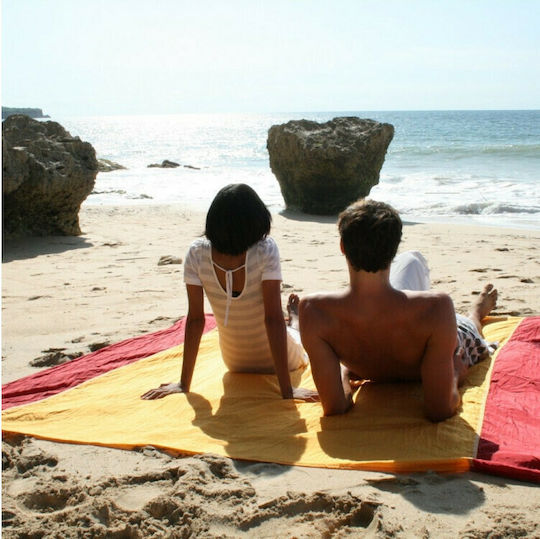 Ticket To The Moon Beach Mat Sand-Free Beige 213x213cm