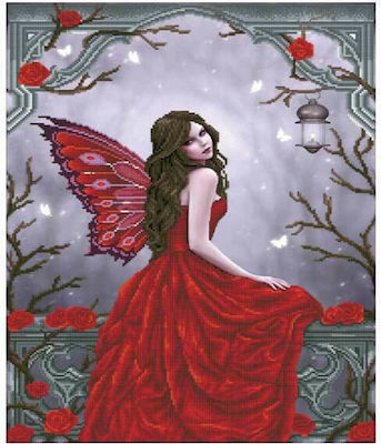 Diamond Dotz Winter Rose Fairy Canvas Diamond Painting Kit DD12.050