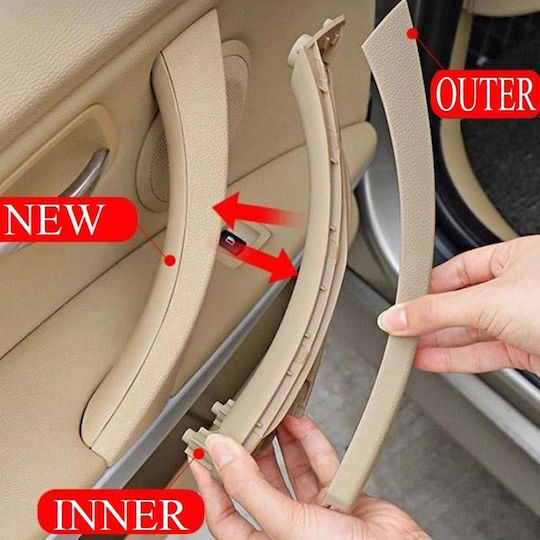 Carner Door Handles Εσωτερική Πίσω Αριστερά για Bmw 3 E90 05'-11' with Εμπρός Placement for BMW Series 3 0025407