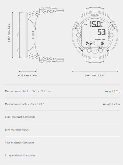 Suunto Diving Watch Zoop Novo Lime