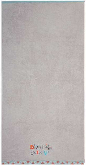 Nef-Nef Homeware Don't Grow Up Kinder-Strandtuch Gray 130x70cm