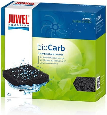 Juwel bioCarb Sponge for Aquarium Filtering with Activated Carbon Activated Carbon Sponge (L) 2pcs 2pcs