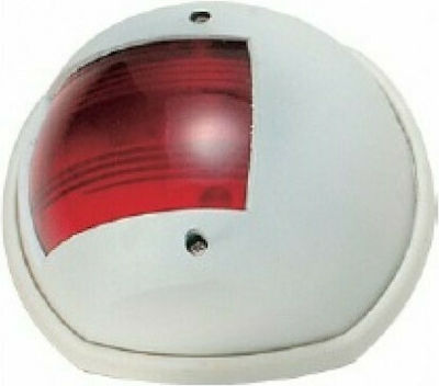 Eval Boat Light Without Mast Boat Side Light Red with White Casing 03021-W