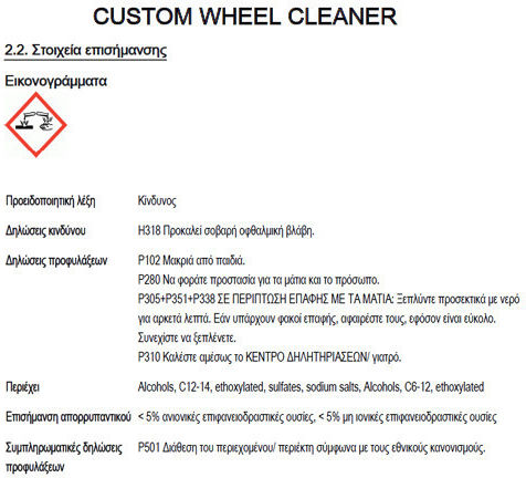 AutoGlym Custom Wheel Cleaner Spray Curățare pentru Jante Auto 500ml