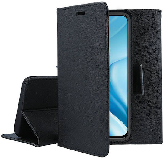 Fancy Wallet Synthetic Leather Black (Xiaomi Mi 11 Lite / 11 Lite 5G / 11 Lite 5G NE)