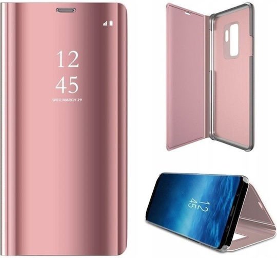 Hurtel Clear View Книга Пластмаса Розово злато (Redmi Note 9S / 9 Pro / 9 Pro Max)