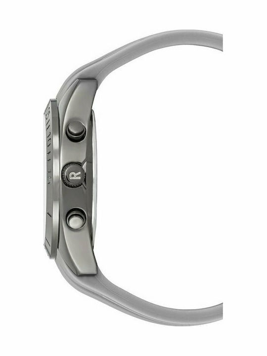 Kenneth Cole Αναλογικό/Ψηφιακό Ανδρικό Ρολόι 44mm Χρονογράφος Μπαταρίας με Γκρι Καουτσούκ Λουράκι