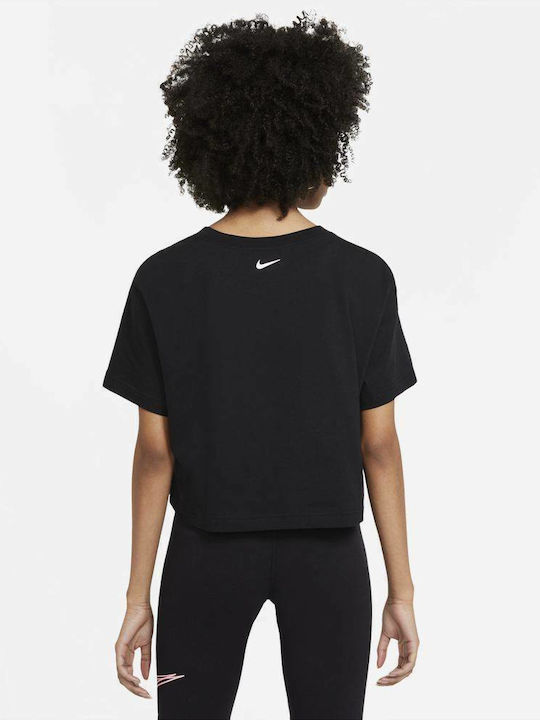 Nike Sportswear Κοντομάνικη Γυναικεία Αθλητική Μπλούζα Μαύρη