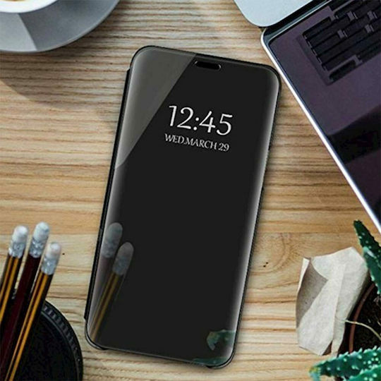 Hurtel Clear View Book Πλαστικό Μαύρο (Redmi 9)