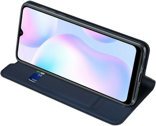 Dux Ducis Skin Pro Book Synthetisches Leder Blau (Redmi 9A / 9AT)