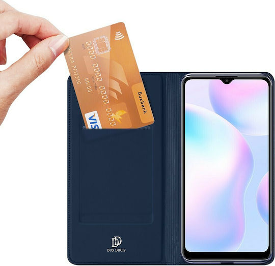 Dux Ducis Skin Pro Book Synthetisches Leder Blau (Redmi 9A / 9AT)