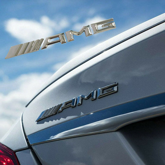 Auto Gs Autocolante Sigle Auto AMG în Culoarea Argintiu 1buc