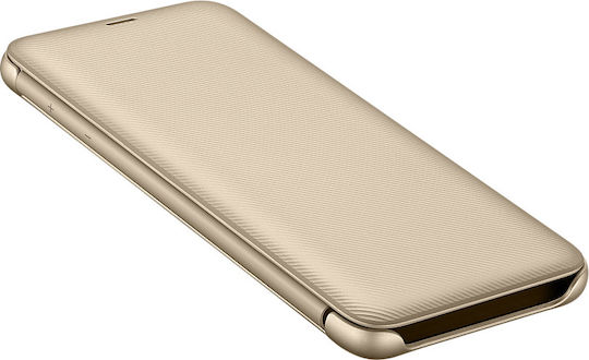 Samsung Book Synthetic Leather Gold (Galaxy A6+ 2018)