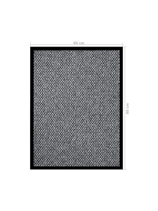 vidaXL Entrance Mat Carpet with Anti-slip Backing Grey 60x80cm