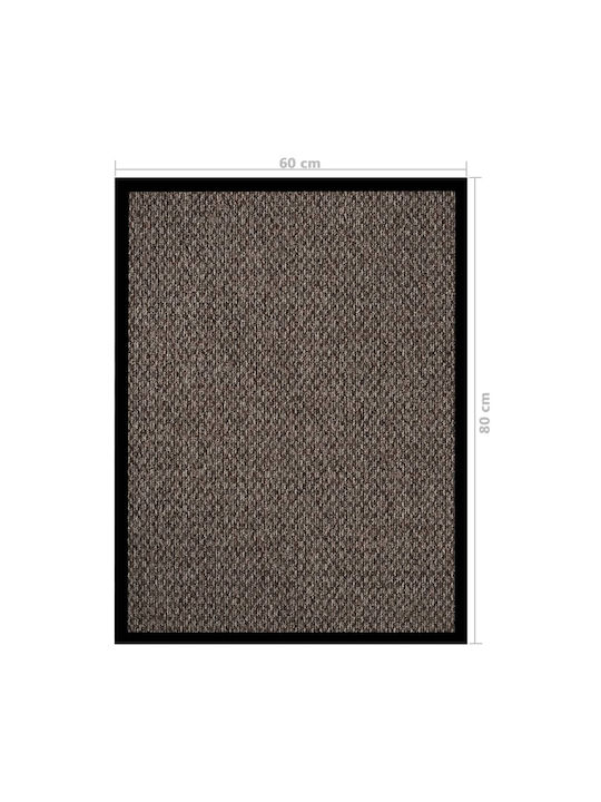 vidaXL Entrance Mat Carpet with Anti-slip Backing Beige 60x80cm