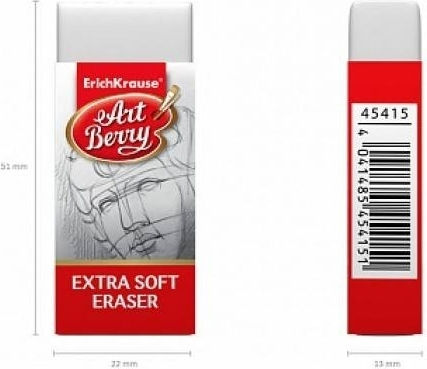 ErichKrause Γόμα για Μολύβι Artberry Extra Soft Λευκή