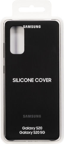 Samsung Задна корица Силикон Черен (Galaxy S20)