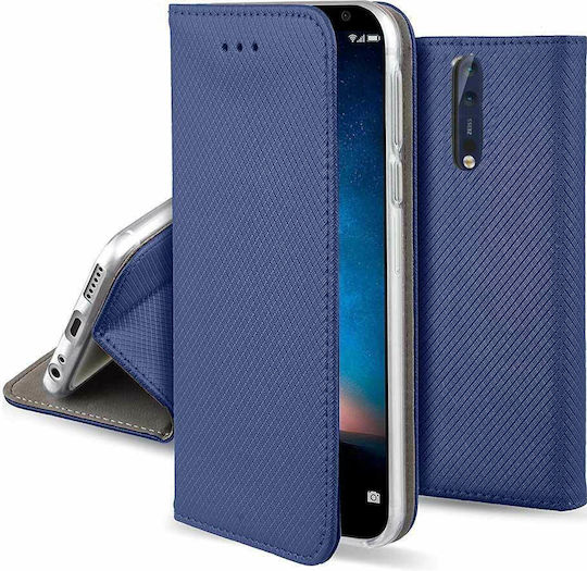 Forcell Book Δερματίνης Navy Μπλε (Redmi 8)