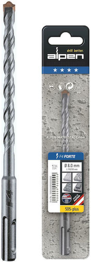 Alpen Drills Long Life Диамантена Свредло със SDS Plus Опашка за Строителни материали 16x260mm