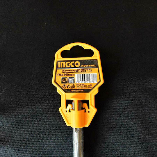Ingco Four-Cut Drill S4L Carbide with SDS Plus Shank for Masonry 6x100mm
