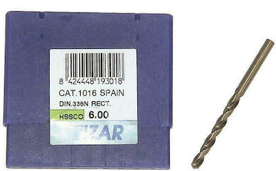 Izar Set of 10 Drills Cobaltium Titanium with Cylindrical Shank for Metal