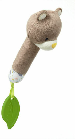Babyono Teddy ο Κηπουρός Μασητική Κουδουνίστρα Οδοντοφυΐας από Ύφασμα για 3 m+