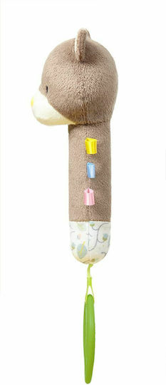 Babyono Teddy ο Κηπουρός Μασητική Κουδουνίστρα Οδοντοφυΐας από Ύφασμα για 3 m+
