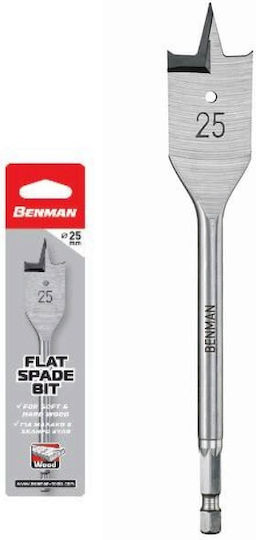 Benman Свредло Перо с Шестоъгълна Опашка за Дървο 24x150mm