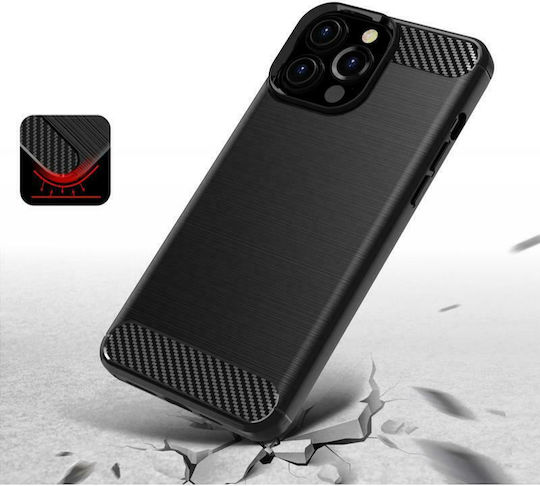 Powertech Back Cover Σιλικόνης Μαύρο (iPhone 13 Pro)