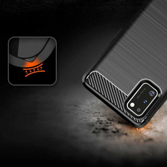 Hurtel Back Cover Silicon Negru (Galaxy A41)