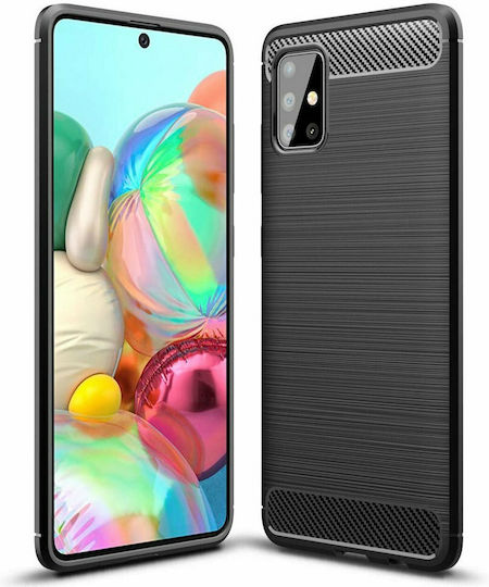 Hurtel Back Cover Silicon Negru (Galaxy A41)