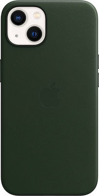 Apple Leather Case with MagSafe Umschlag Rückseite Leder Sequoia Green (iPhone 13) MM173ZM/A