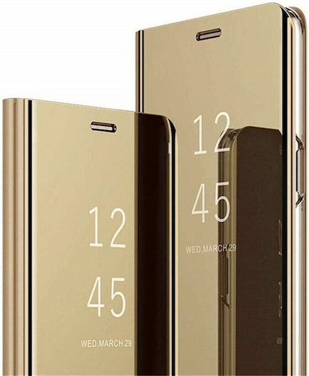 Hurtel Clear View Book Plastic Gold (Galaxy S10+)