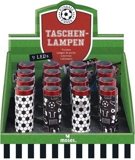 Moses Schlüsselanhänger-Taschenlampe LED Schwarz