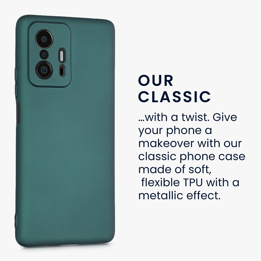 KWmobile Back Cover Σιλικόνης Metallic Petrol (Xiaomi 11T / 11T Pro