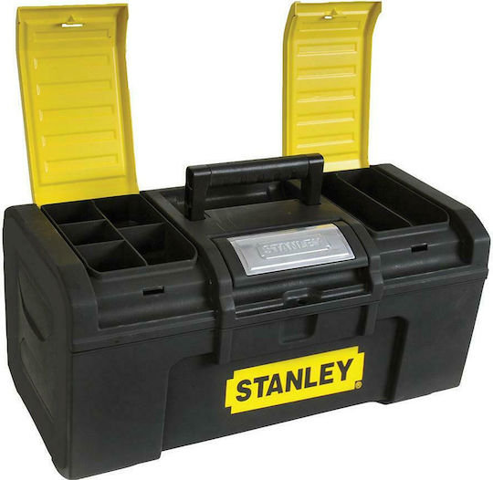 Stanley Hand Tool Case Plastic with Tobacco Case Dimensions: W59.5xD28.1xH26cm