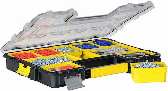Stanley FatMax Tool Compartment Organiser 10 Slot with Removable Box Yellow 44.6x35.6x7.5cm