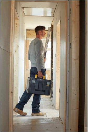 Stanley FatMax TSTAK VI Hand Tool Case Plastic with Tobacco Case Dimensions: W44xD33xH32.6cm