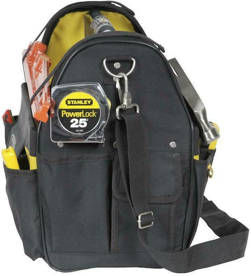 Stanley Open Top Waterproof Black Shoulder Tool Bag 19l Open