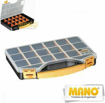 Mano Pro Tool Compartment Organiser 18 Slot Adjustable Black 42.6x30.5x5.6cm