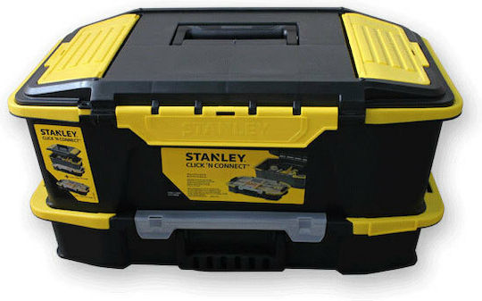Stanley Click & Connect Hand Tool Case Plastic with Tobacco Case Dimensions: W31xD24.7xH50.7cm