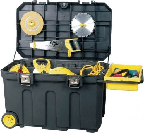 Stanley Job Chest Τροχήλατο Πλαστικό Μπαούλο Μεταφοράς και Αποθήκευσης Εργαλείων Π96.2xB59.1xΥ57.8cm 1-93-278