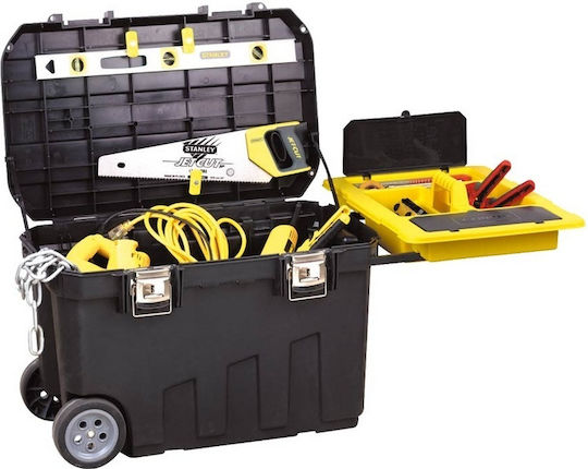 Stanley Job Chest Τροχήλατο Πλαστικό Μπαούλο Μεταφοράς και Αποθήκευσης Εργαλείων Π96.2xB59.1xΥ57.8cm 1-93-278