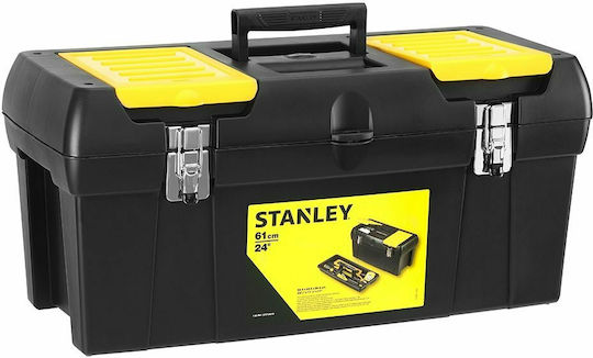 Stanley Series 2000 Hand Tool Case Plastic with Tobacco Case Dimensions: W31.8xD17.8xH13cm
