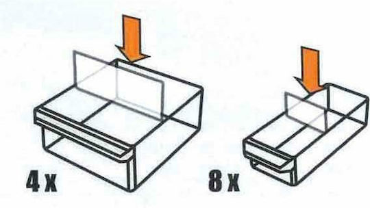 Tactix Συρταριέρα Εργαλείων Plastic 12 Compartments W27xD16xH26cm