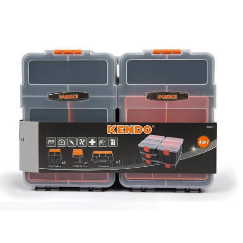Kendo Tool Compartment Organiser Adjustable & Removable Box Black 31x22x18cm