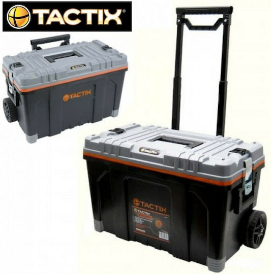 Tactix Tool Storage Plastic Wheeled Box W64xD40xH44.5cm 320302