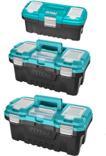 Total Hand Tool Case Plastic with Metal Locks with Tobacco Case